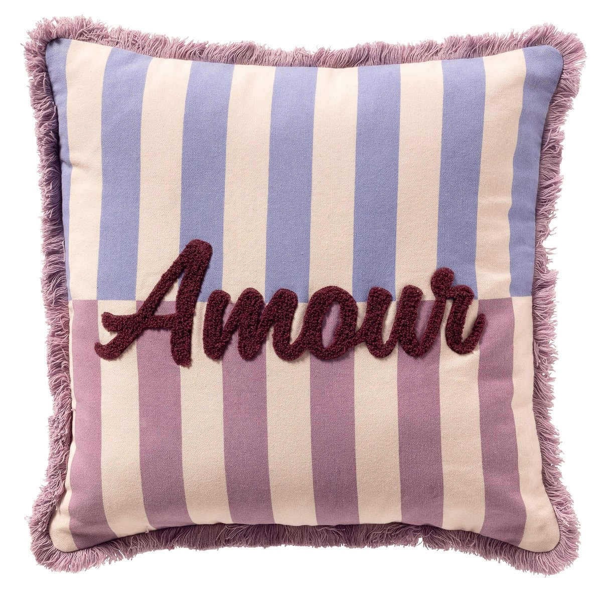 Coussin Amour violet, DUTCH DECOR