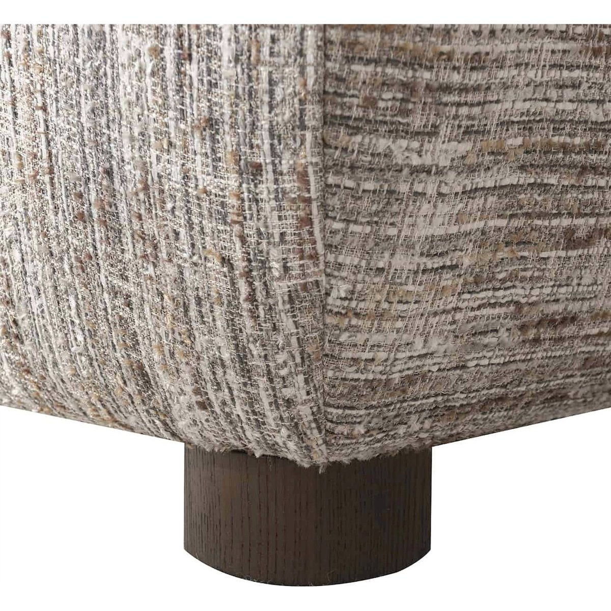 Chaise longue en coton bouclé, Arabella greige subtil, RECOLLECTION