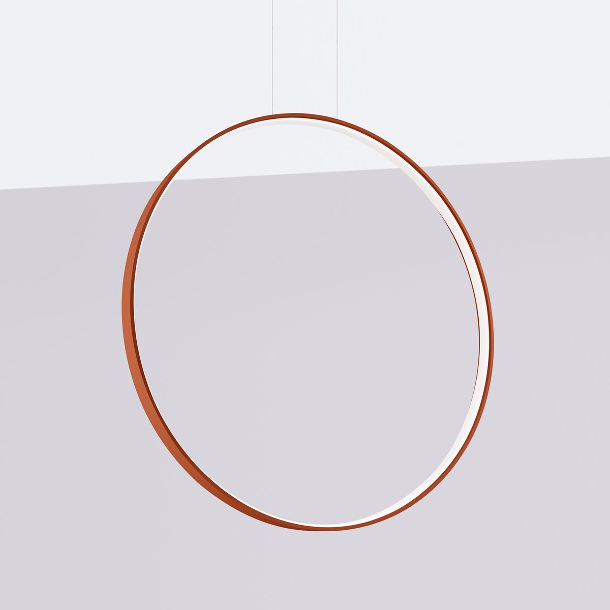 Suspension Aluminium Ocre Rouge LED 1 Rio ocre rouge, EDEN