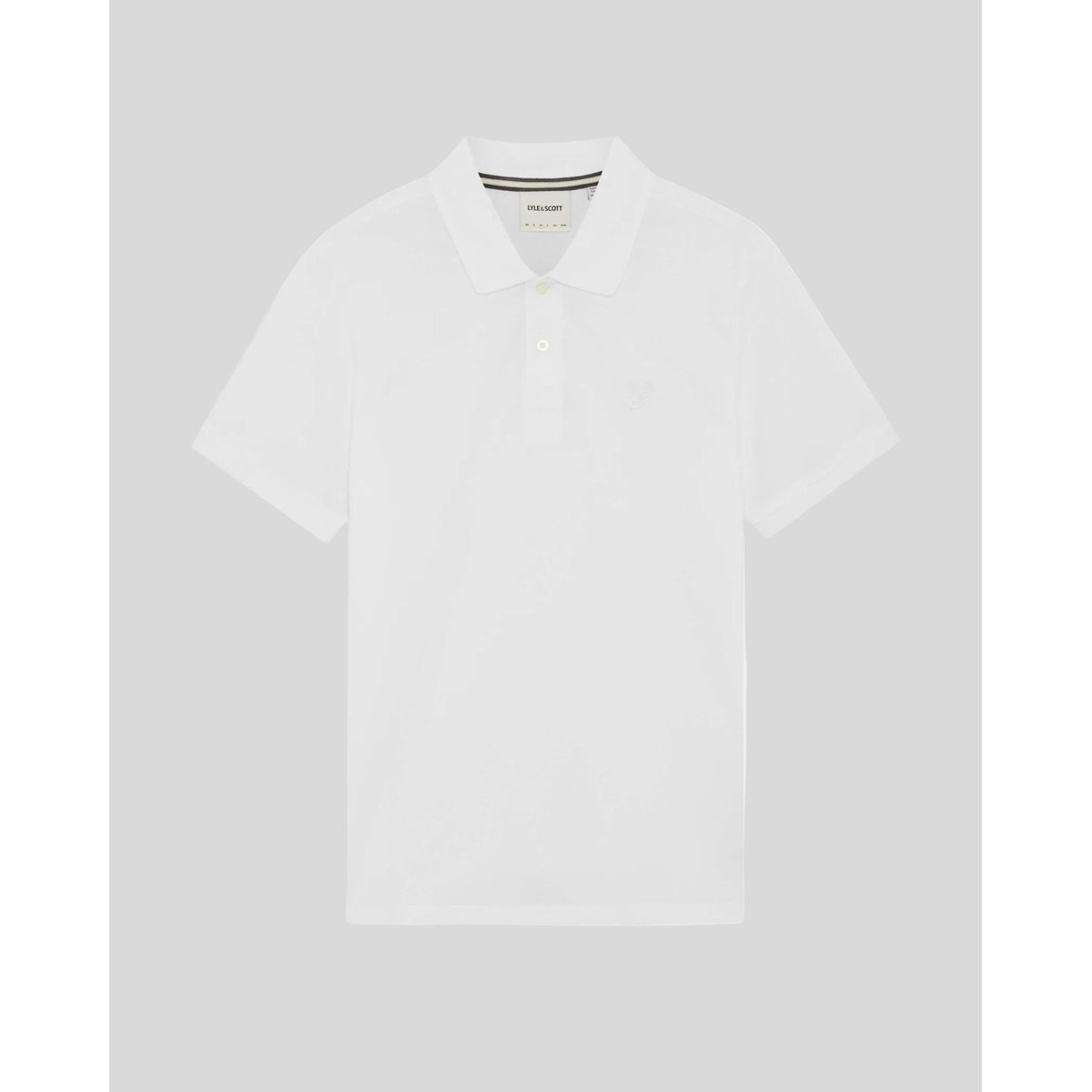 Polo poignets à nervures blanc, LYLE & SCOTT