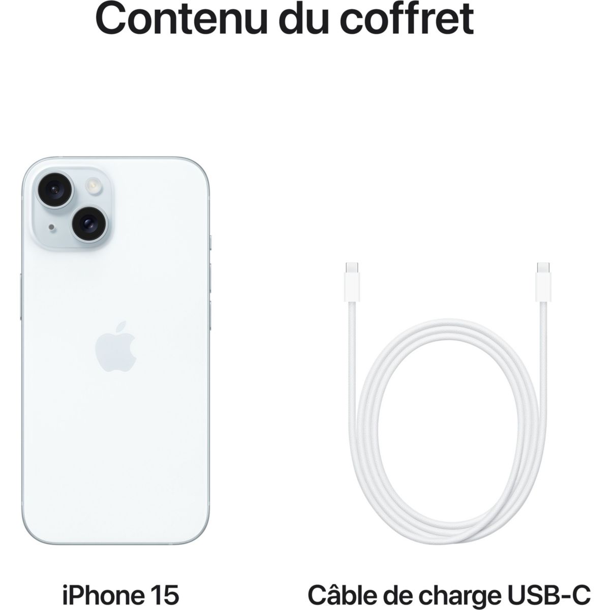 Smartphone iPhone 15 5G 128Go couleur unique, APPLE