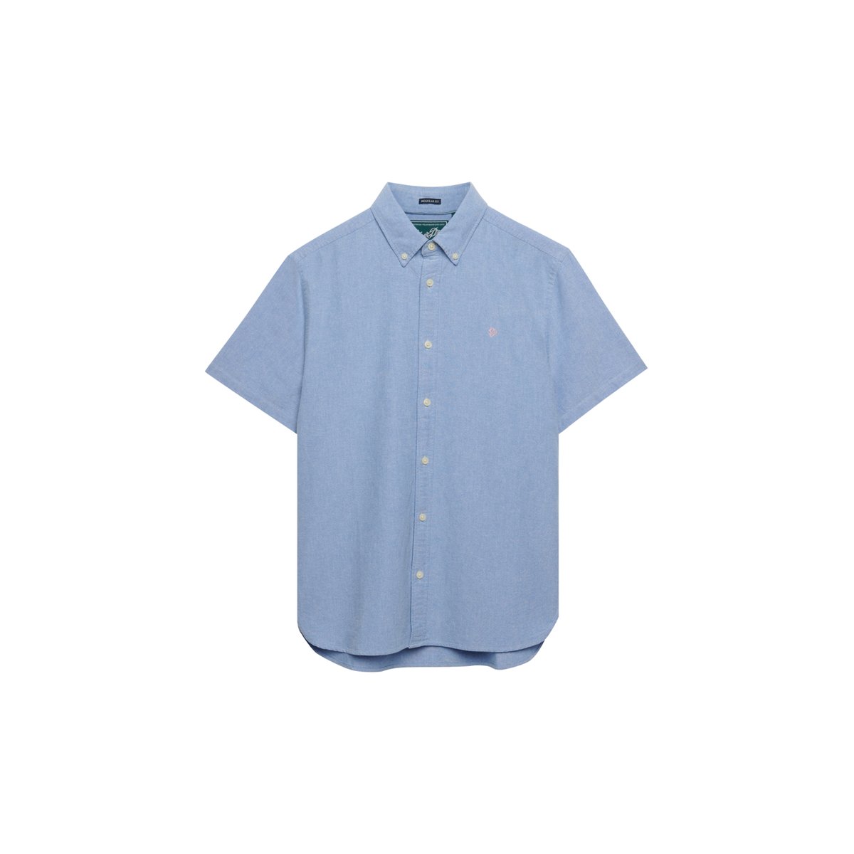 Chemise à manches courtes Vintage Loom bleu hawaïen délavé moyen, SUPERDRY