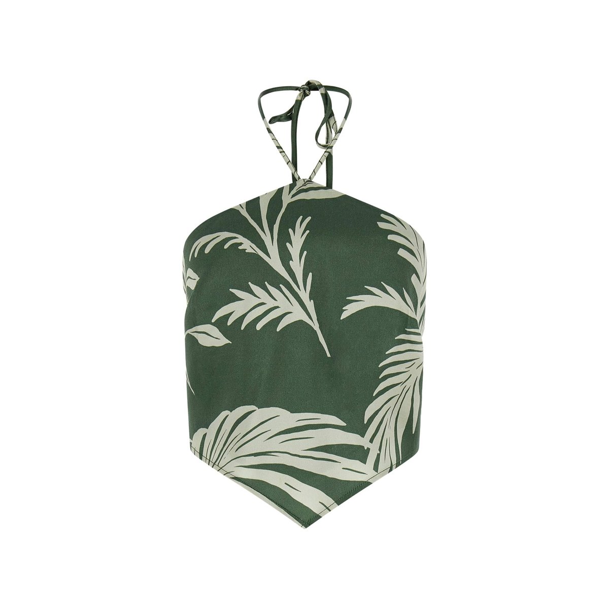 Top Encolure Américaine vert floral, GUESS