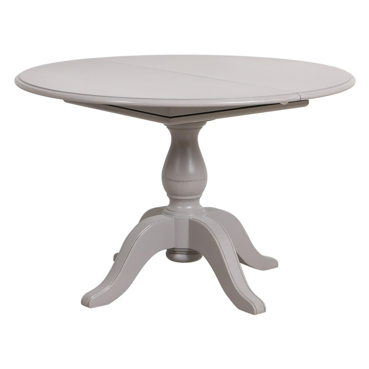 Table ronde extensible 1 pied - HARMONIE gris, INTERIOR'S