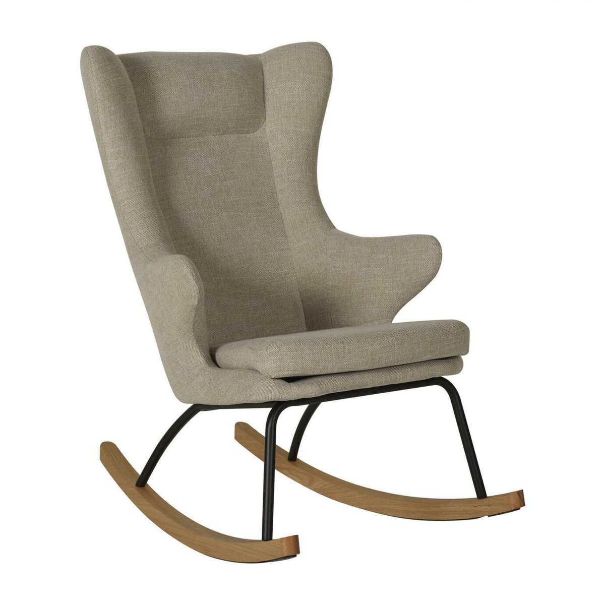 Fauteuil d'allaitement beige argile, QUAX