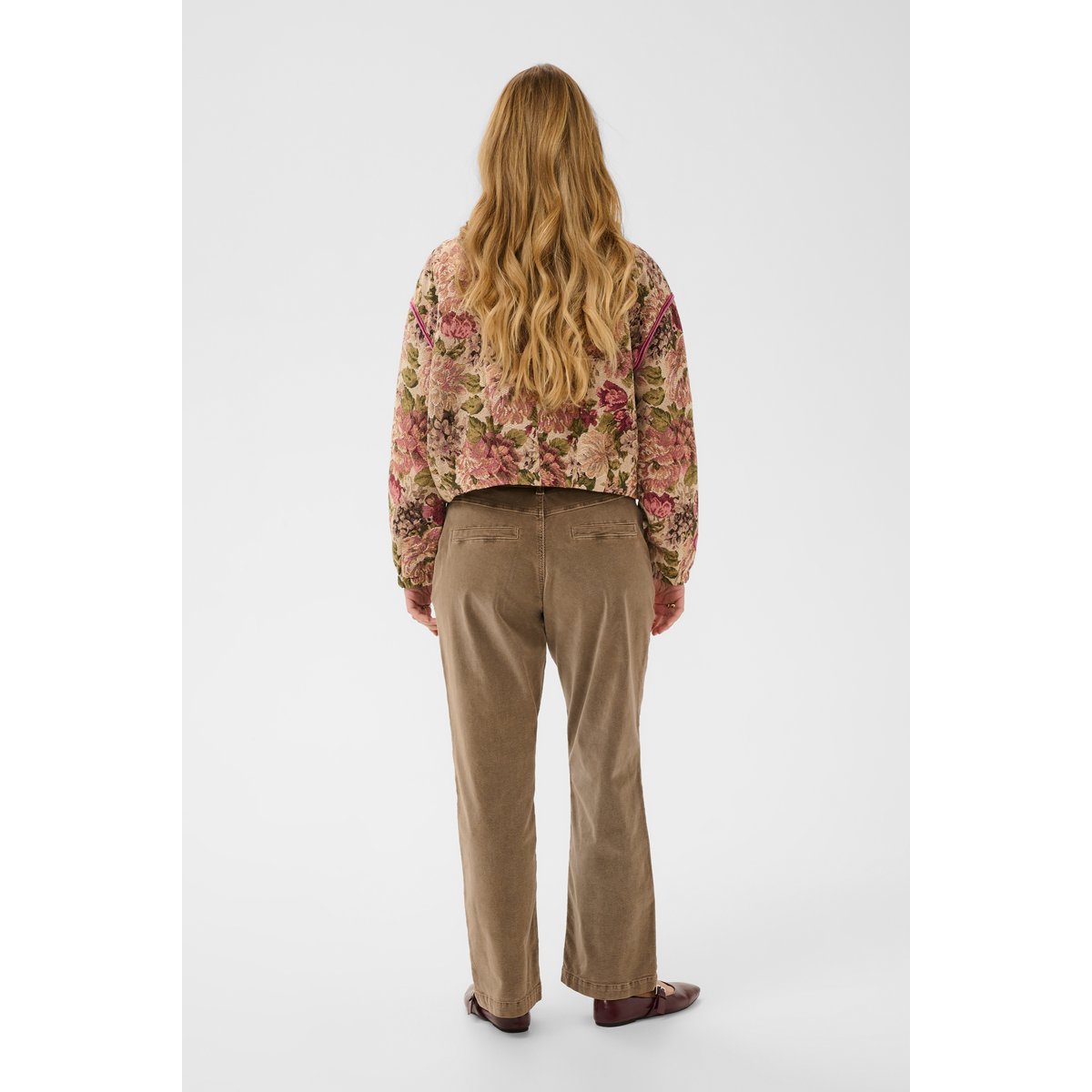 Veste rose vintage roses, CREAM