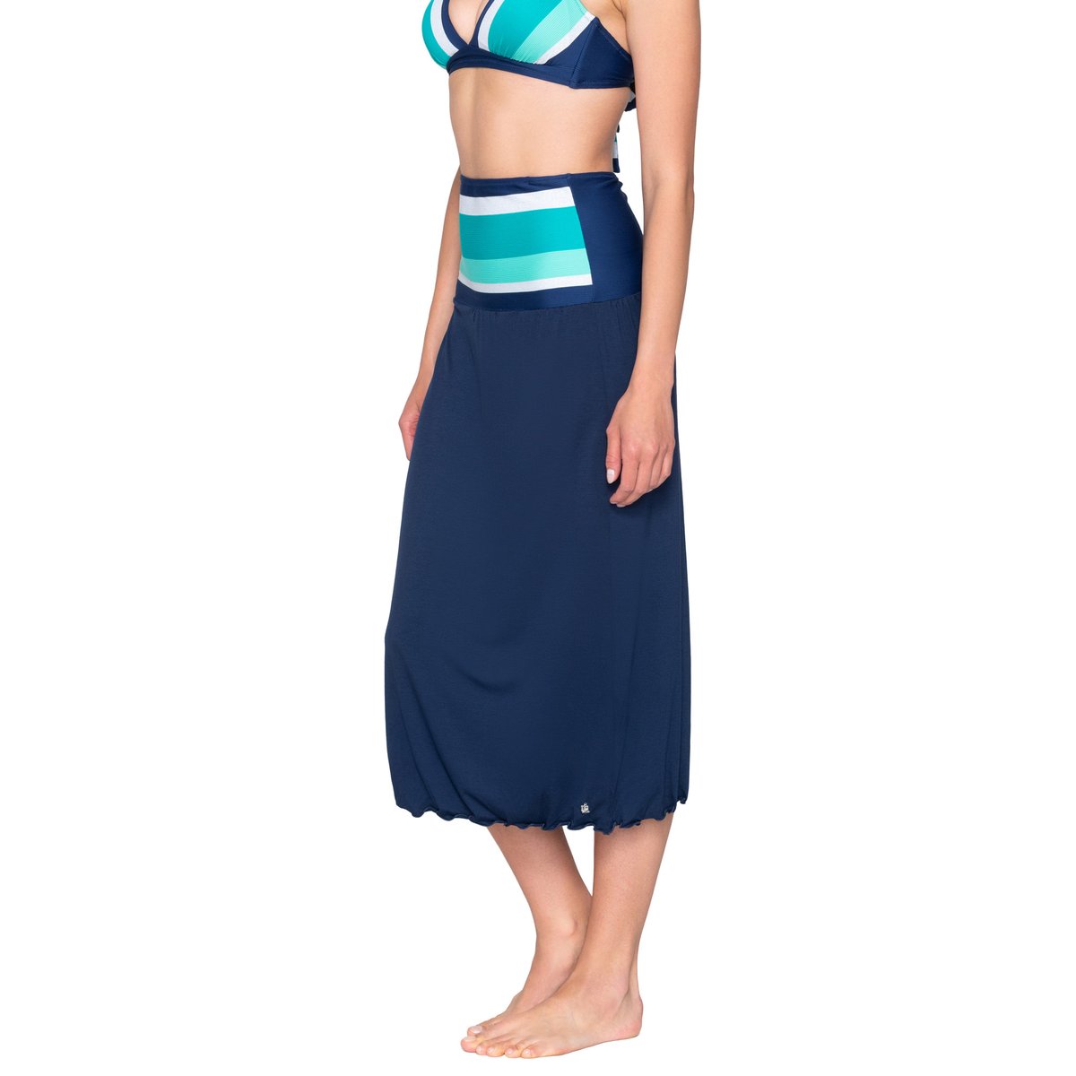 Robe estivale multipositions convertible jupe Horizon bleu, LUNA SPLENDIDA