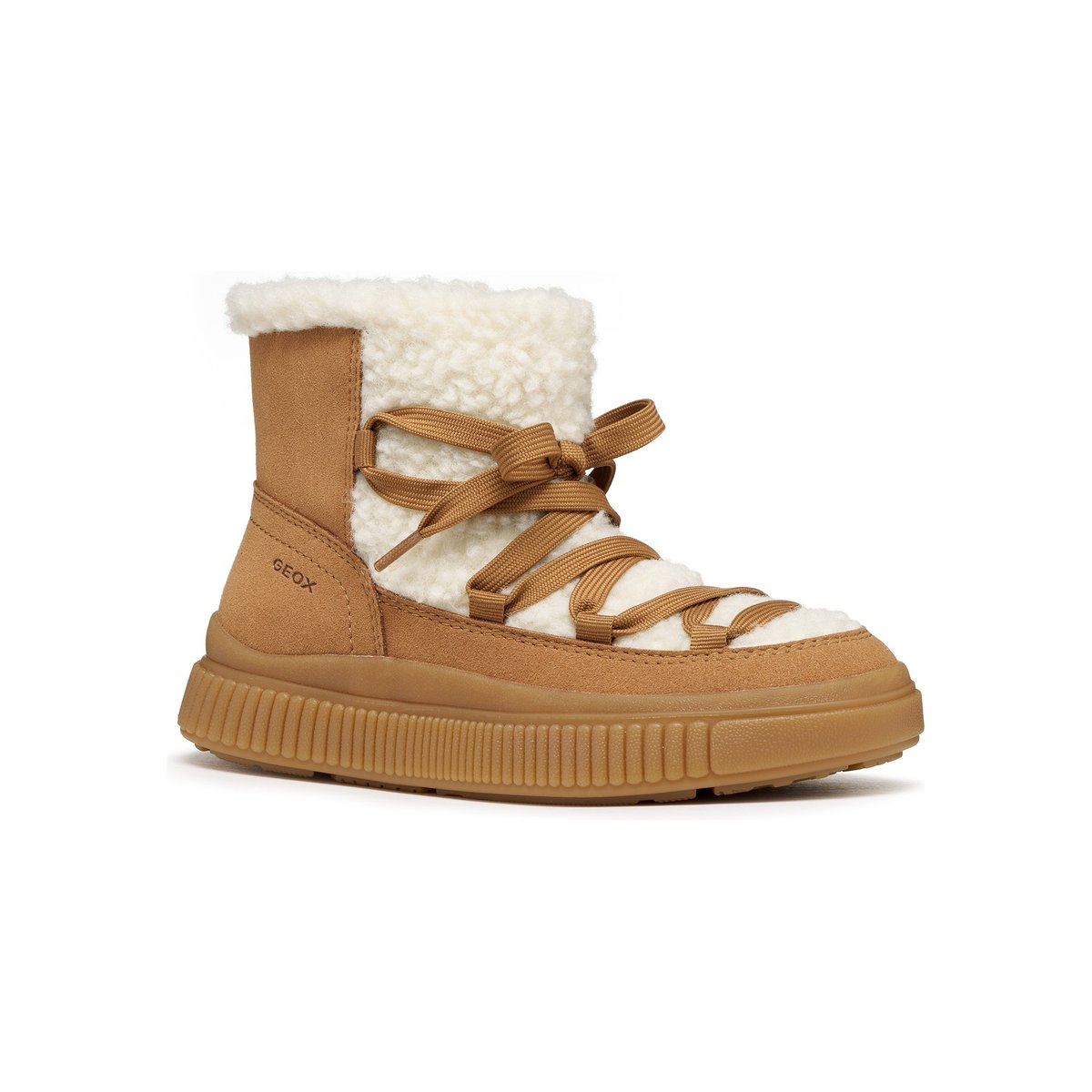 Bottines J LAQUINNY whisky/blanc cassé, GEOX