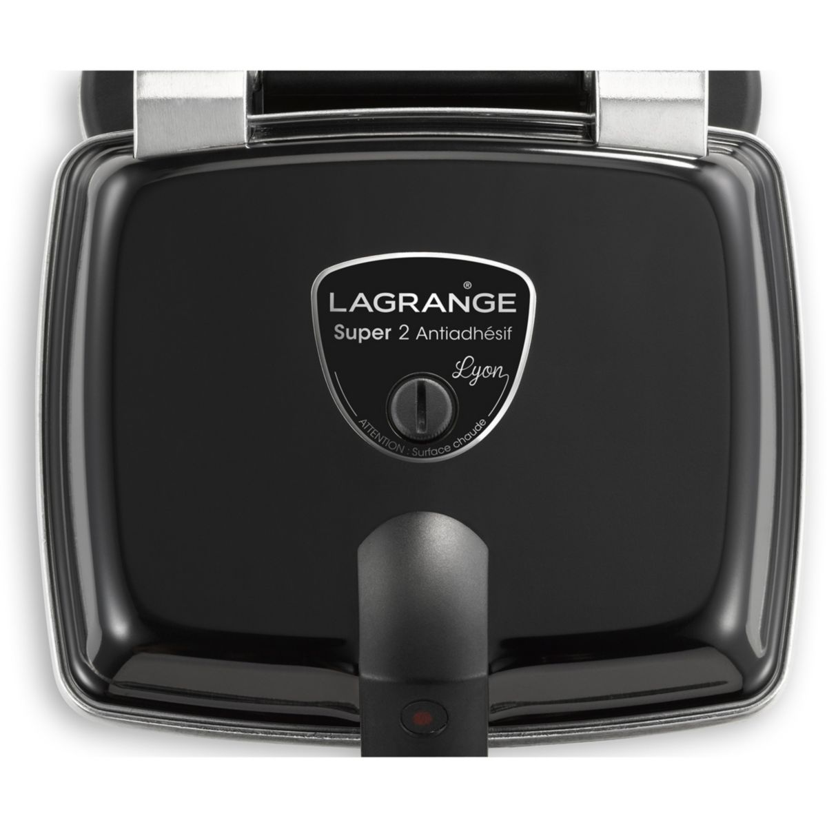 Gaufrier Super 2 Gaufres Noir 039122 noir, LAGRANGE