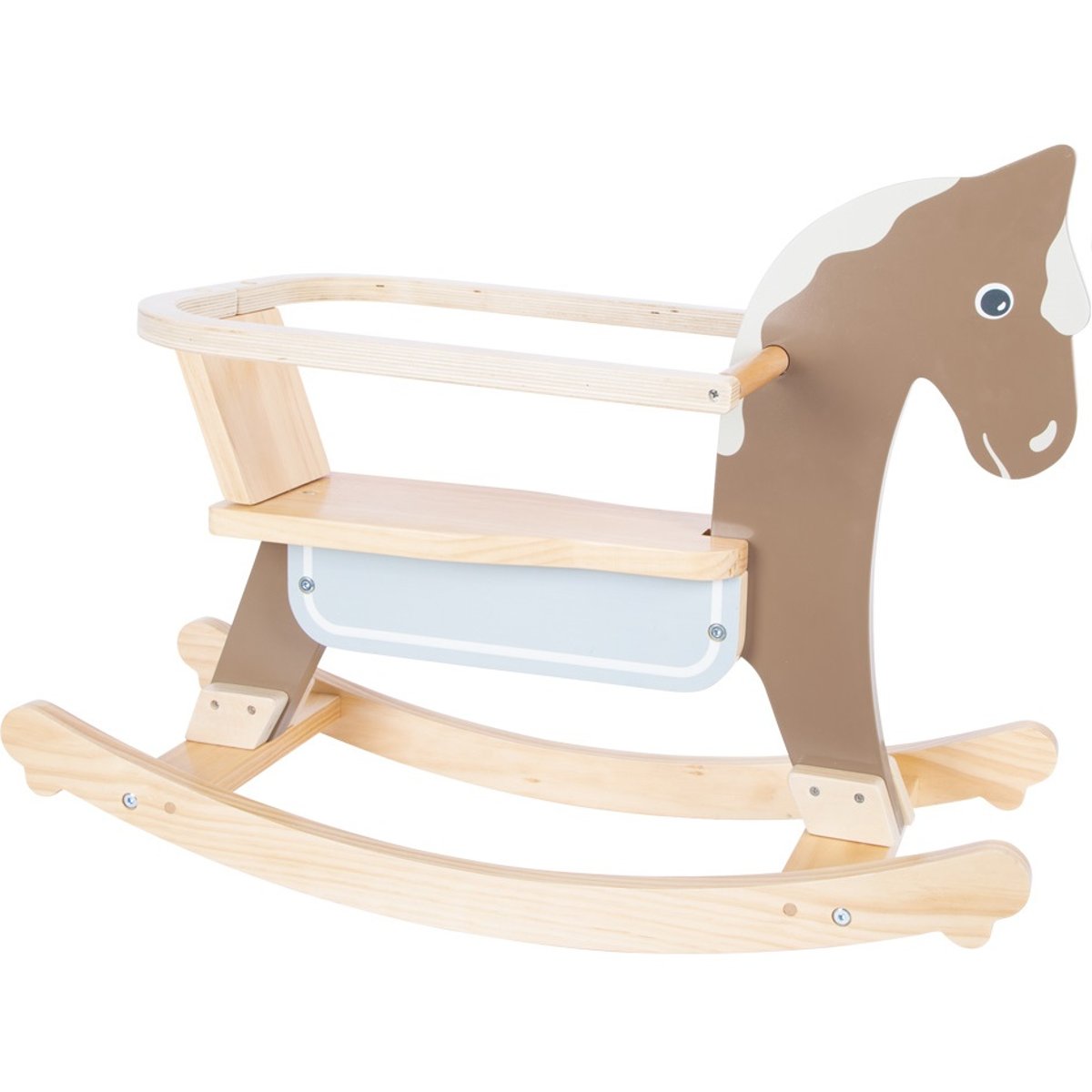 Cheval à bascule avec siège marron, SMALL FOOT COMPANY