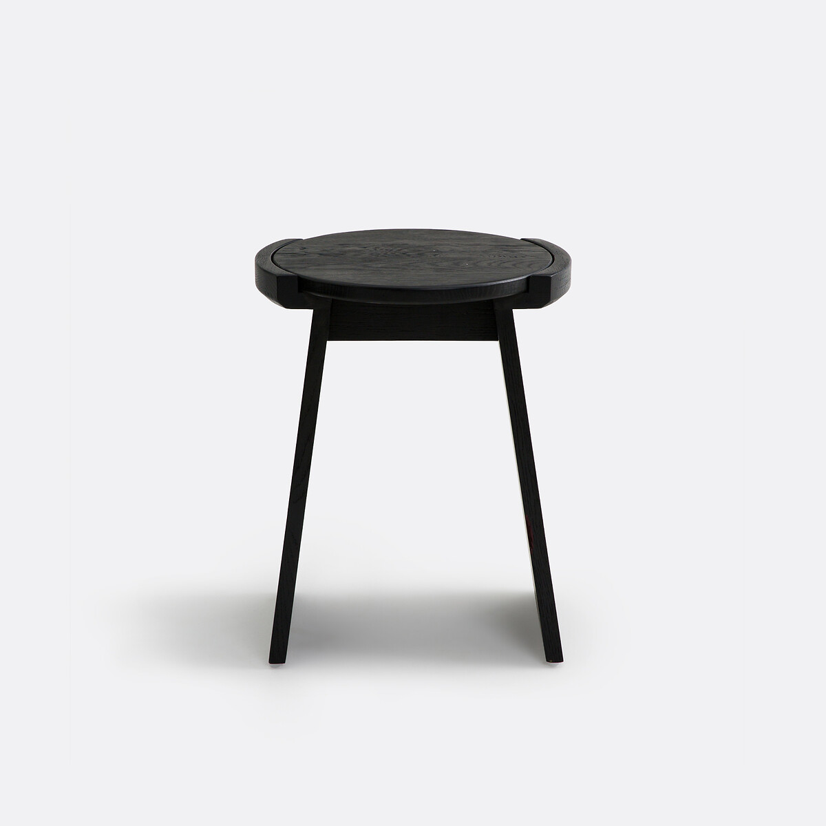 Tabouret en chêne massif, Tibet noir, LA REDOUTE INTERIEURS