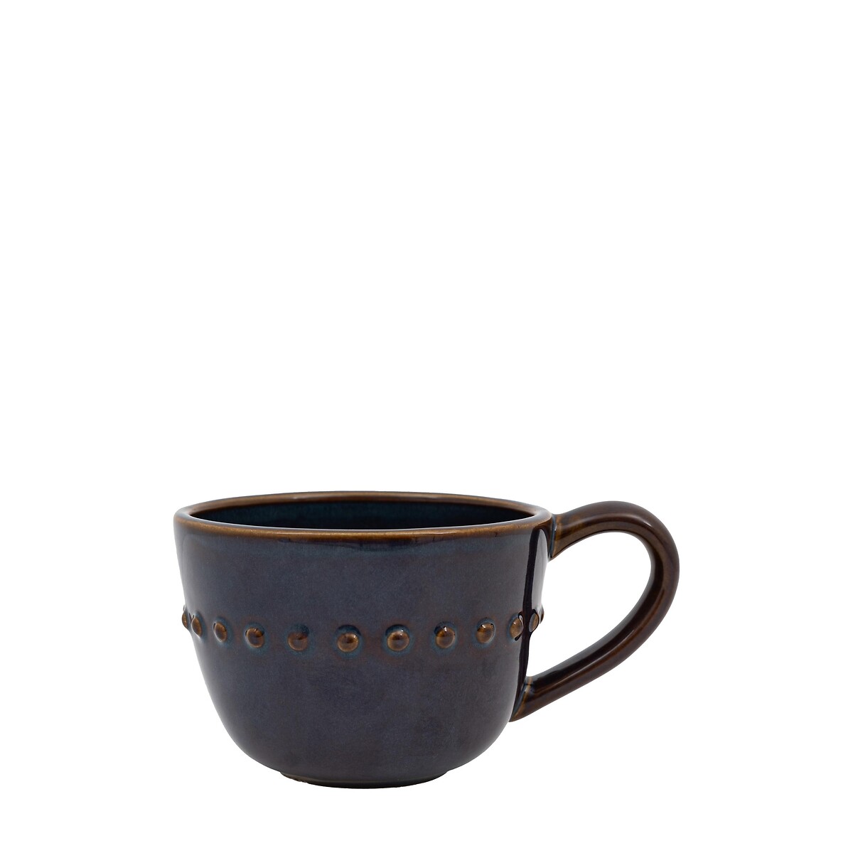 Set of 4 Reactive Organic Beaded Mugs blue, ÉDITÉ