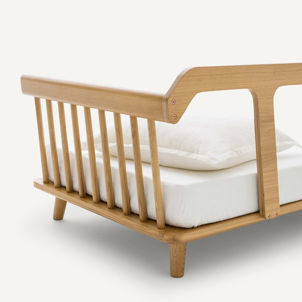 Lit-banquette, en chêne et plaqué chêne, JUNGLING chêne naturel, EMMANUEL GALLINA X AM.PM