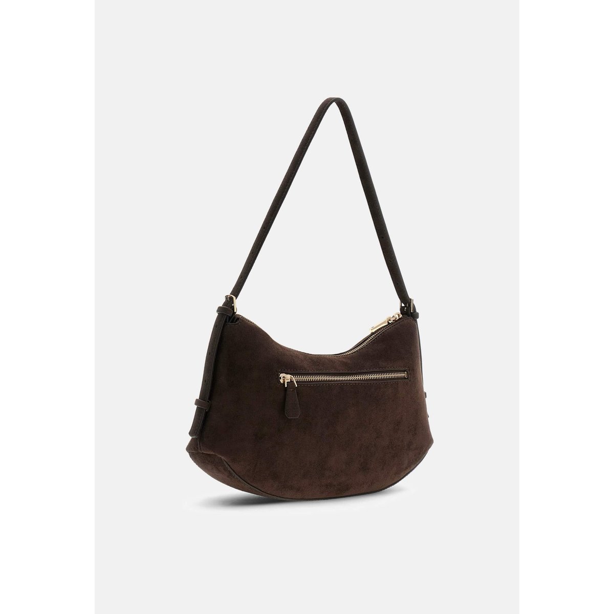Sac Hobo Melita marron foncé, GUESS