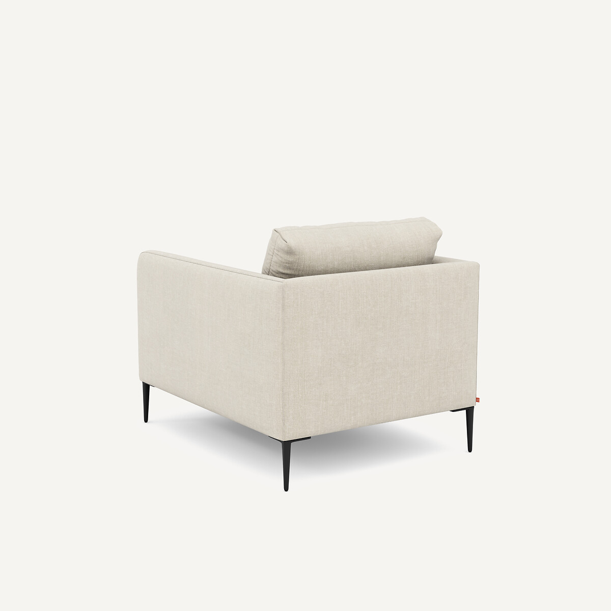 Fauteuil en coton et lin, OSCAR beige, AM.PM X EMMANUEL GALLINA
