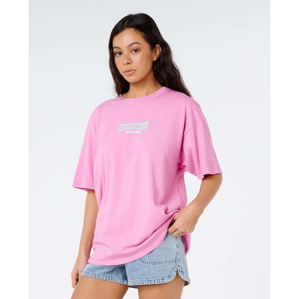 T-shirt West COAST Heritage fuchsia, RIP CURL