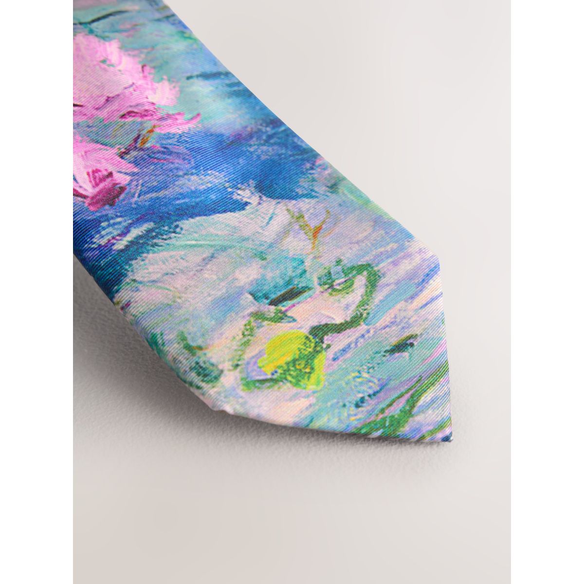 Cravate à motif monet bleu, NEXT