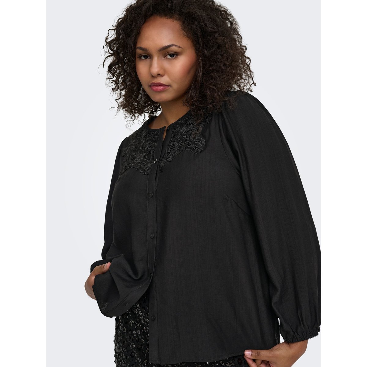 Chemise black 1, ONLY CARMAKOMA