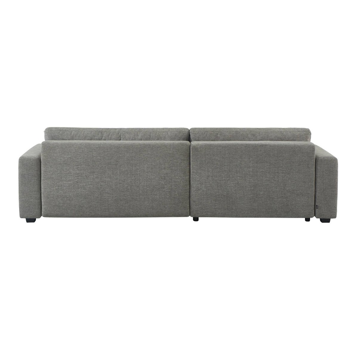Canapé d'angle gauche convertible 3 places tissu avec coffre WIDE gris foncé, SWEEEK