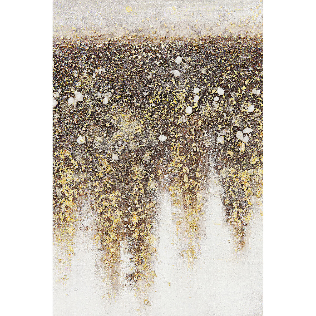 Tableau sur toile Abstract Fields 55x75cm beige, KARE DESIGN