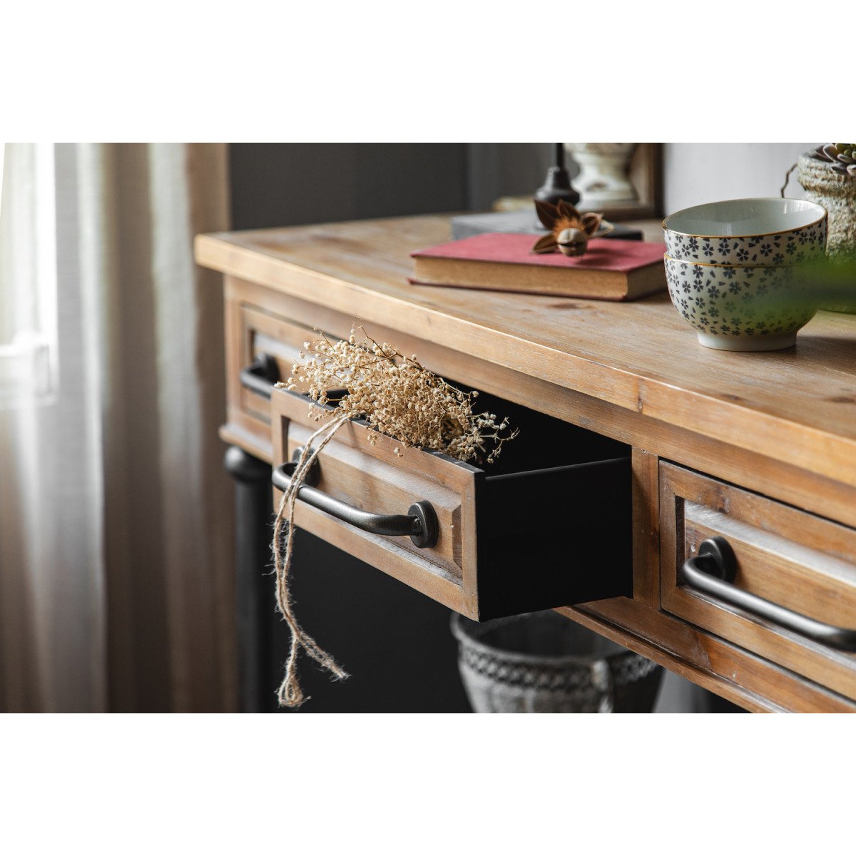 Console en bois et métal - TOM marron, MATHI DESIGN