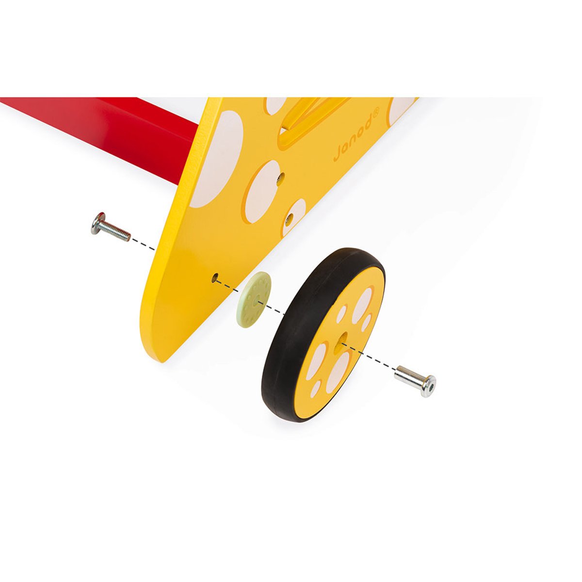 Chariot multi-activités Chat multicolore, JANOD