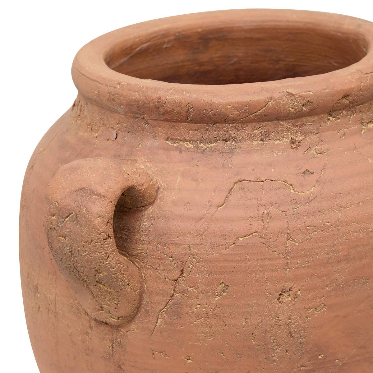 Vase jarre à anses en terre cuite ROMIA terracotta, ATMOSPHERA