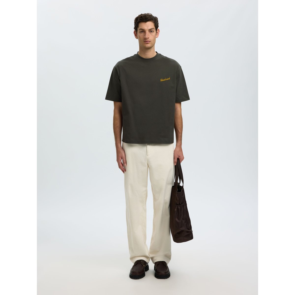T-Shirt gris - peat1, SELECTED