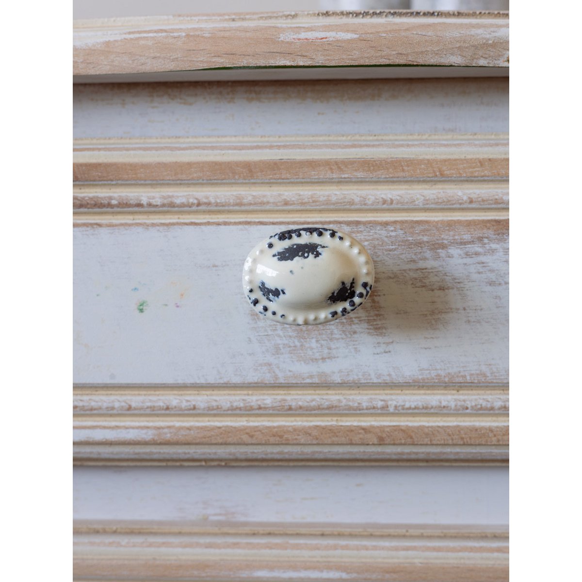 Semainier blanc patiné Valery N°110 - Bon état blanc, DEBONGOUT