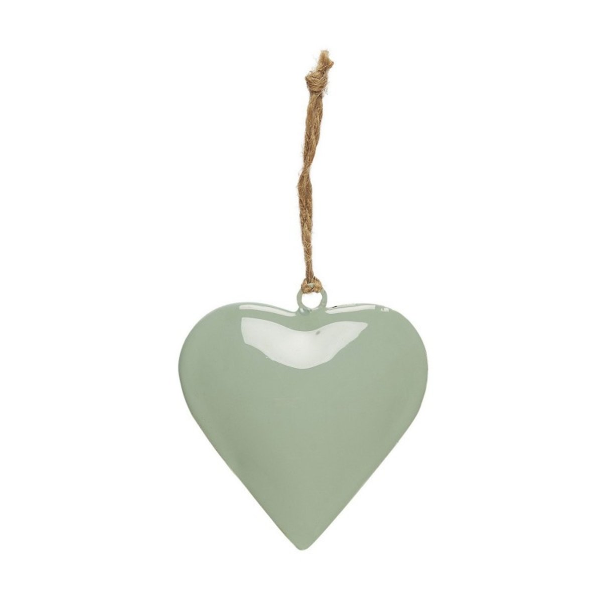 Cœur métal décoration de sapin vert amande, IB LAURSEN