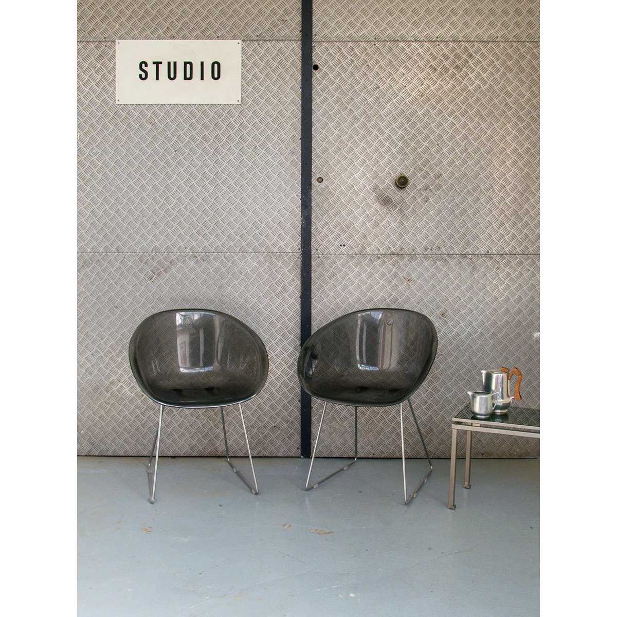 Lot de 6 fauteuils italiens Jakob N°319 - Bon état noir, DEBONGOUT