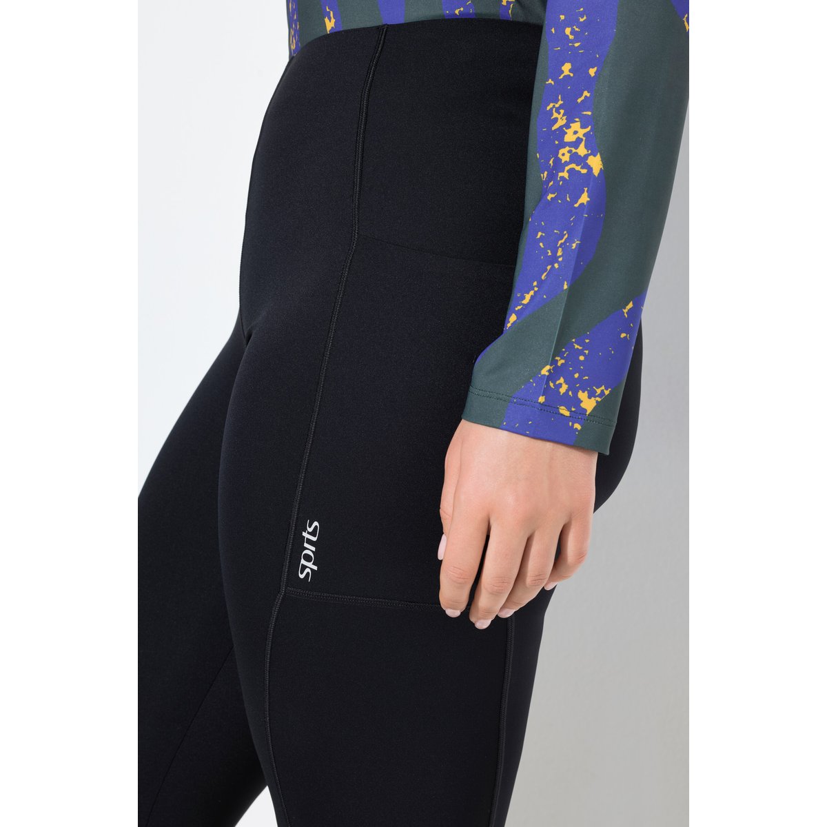 Legging corsaire stretch noir, ULLA POPKEN