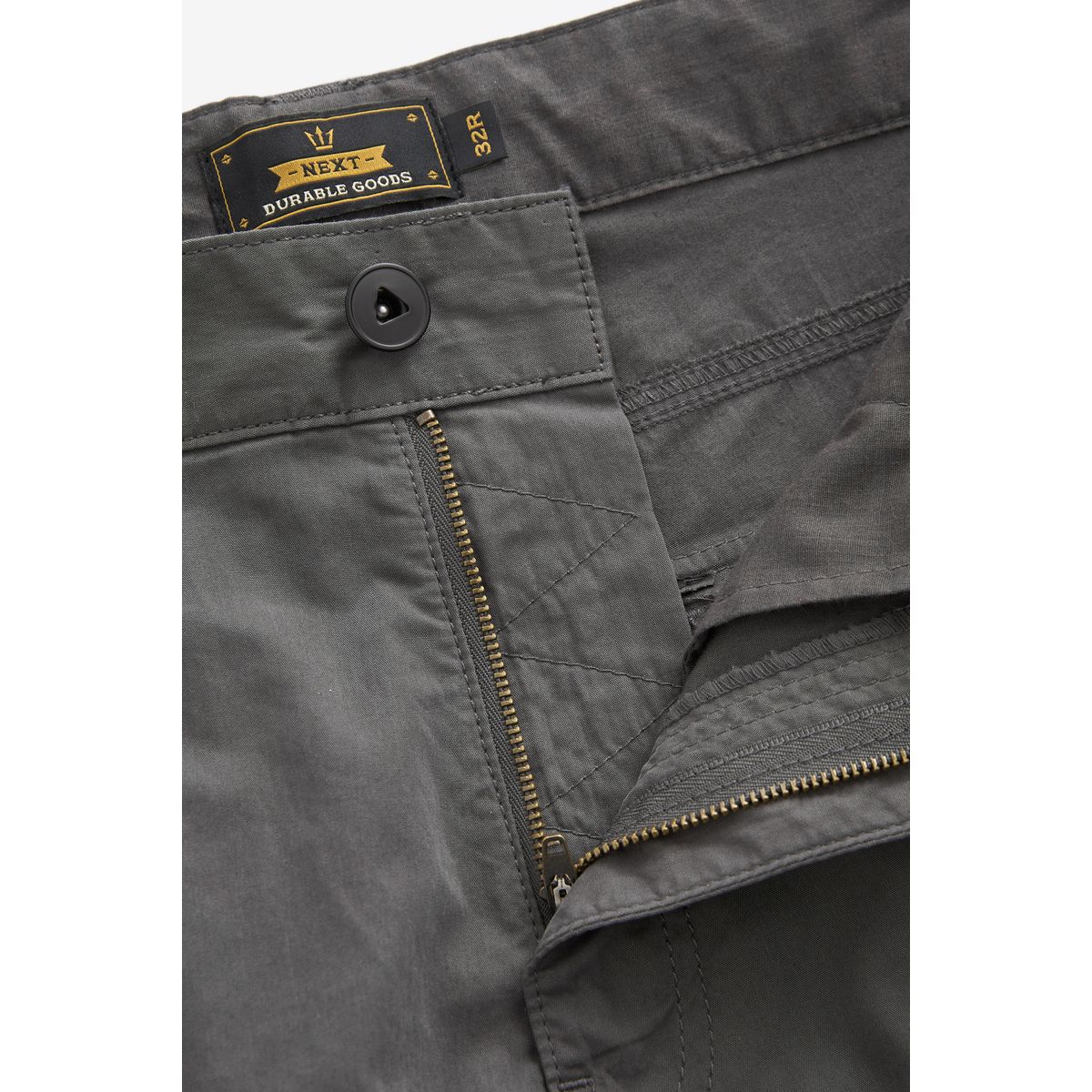 Pantalon cargo à ceinture coupe ample gris anthracite, NEXT