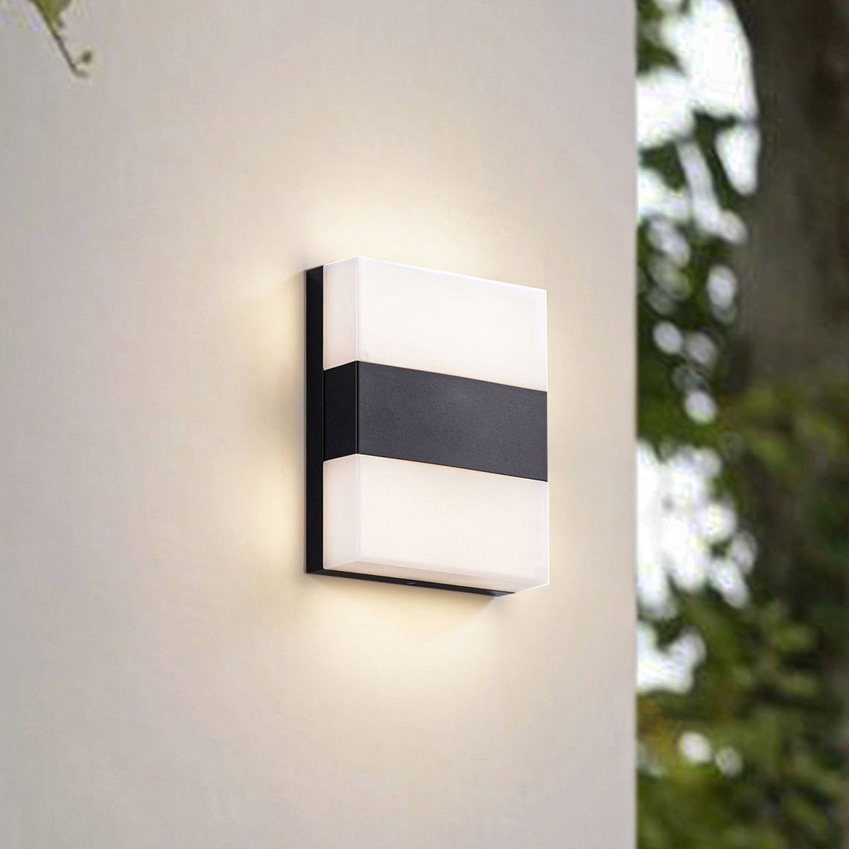Applique extérieure en inox moderneLED anthracite, blanc, PRIOS