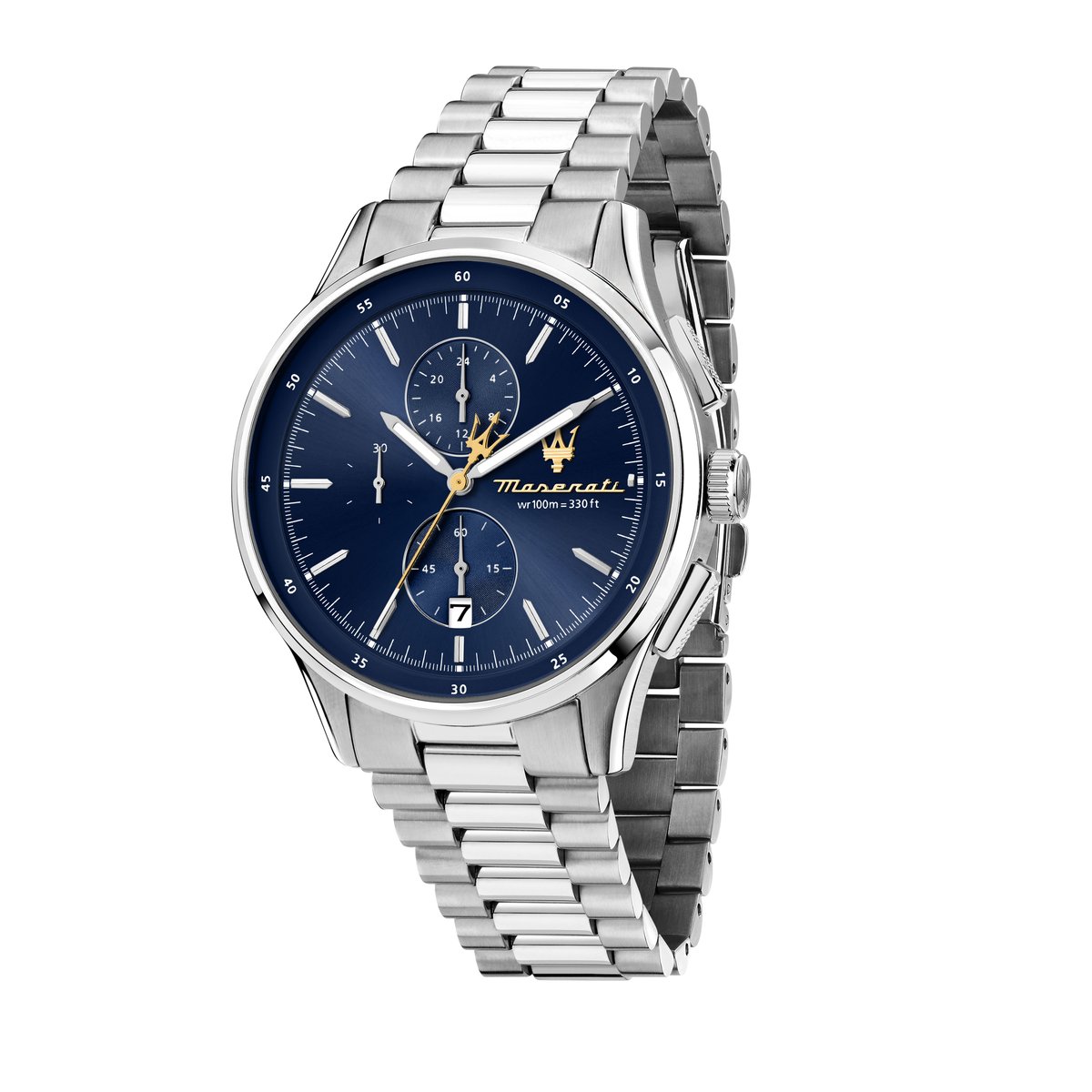 Montre-chronographe SORPASSO bleu, sunray, MASERATI