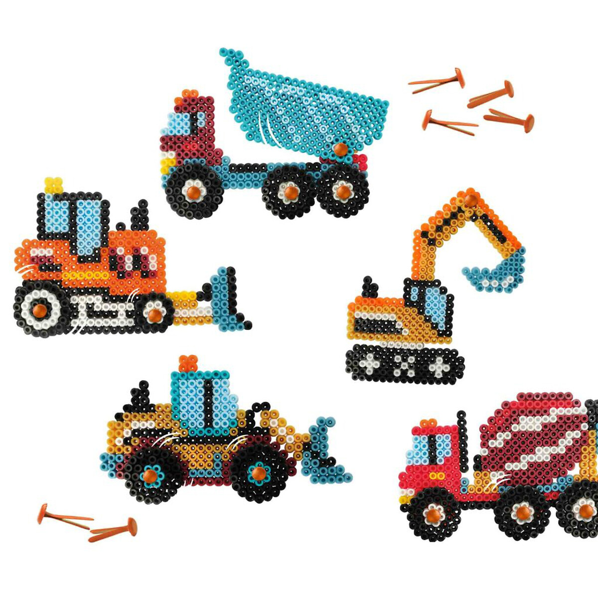 Brinquedo "Missangas - Camiões de construção", SES multicolor, SES