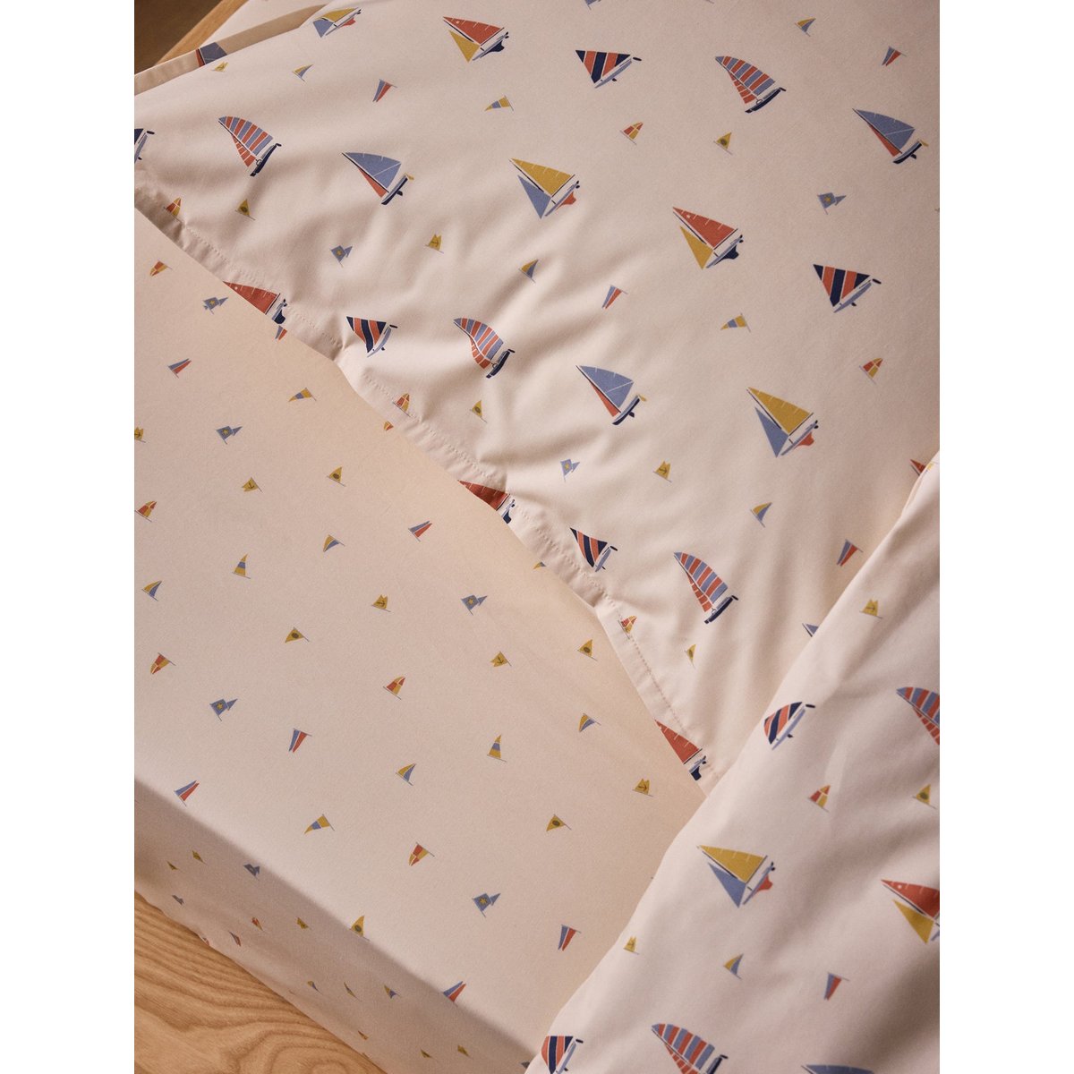 Housse de couette percale de coton "MATEO" imprimérime multico, CYRILLUS