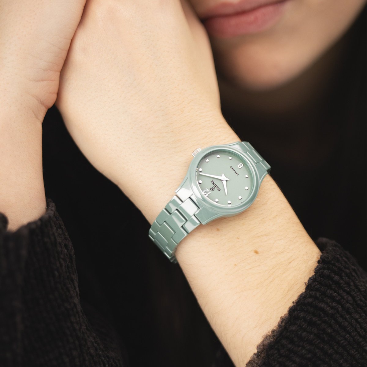 Montre Analogique CERAMIC vert menthe vert menthe vert menthe, FESTINA