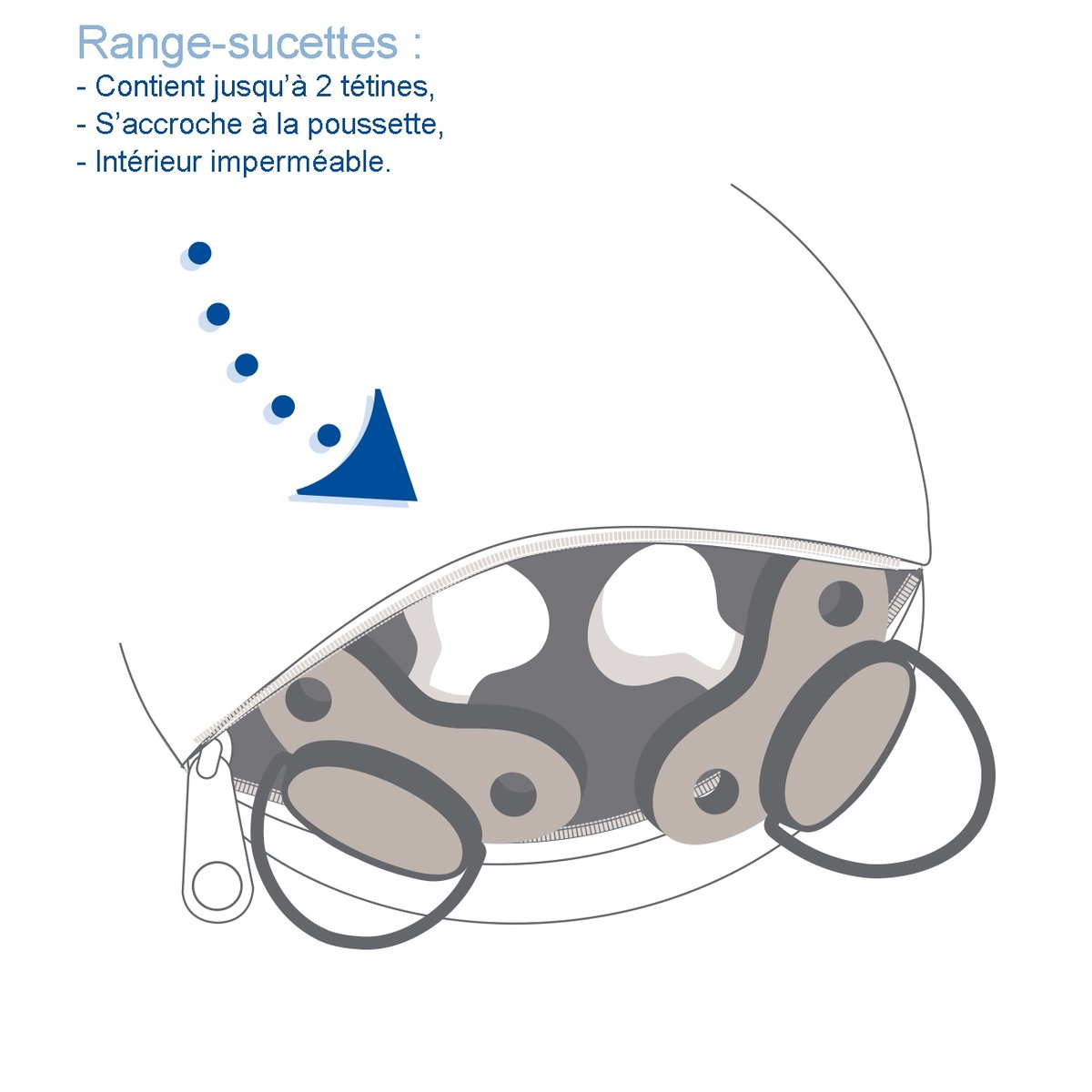 Range-sucettes singe beige, SUCRE D'ORGE