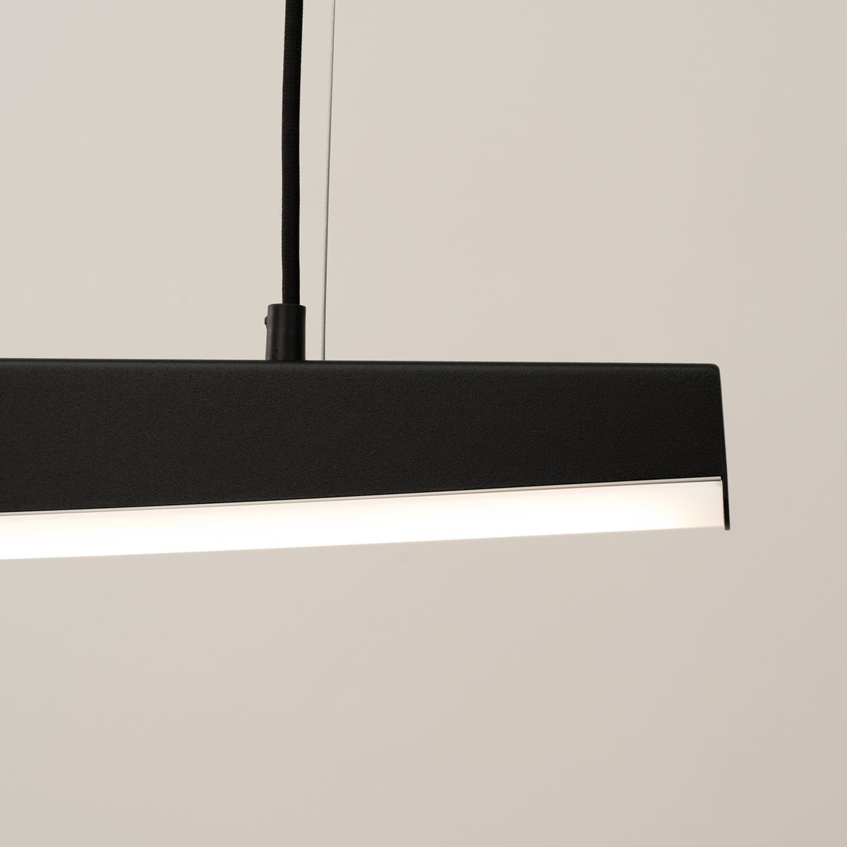 Suspension Acier Noir LED 1 Jorun noir, EDEN
