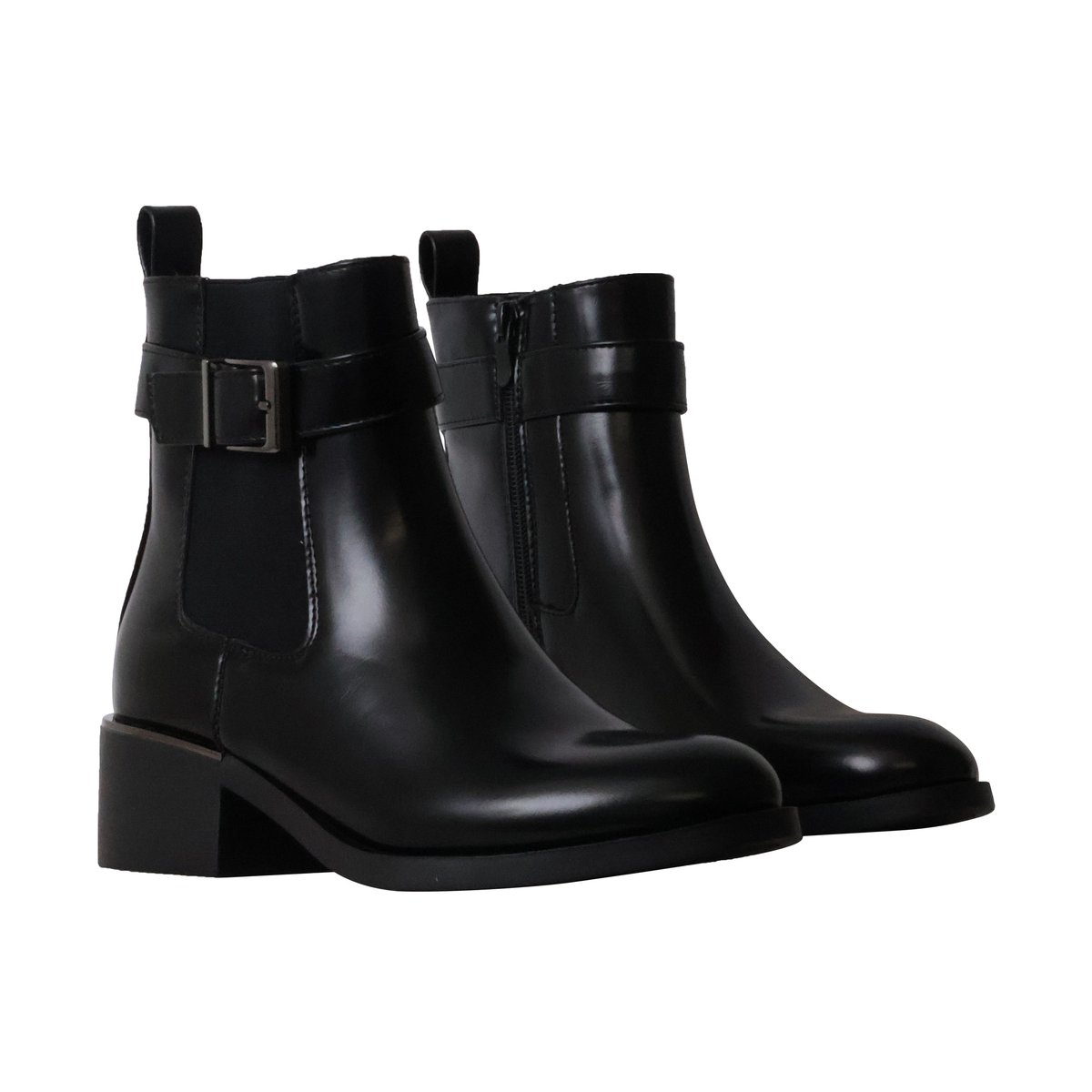 Bottines à Zip noir, ENZA NUCCI