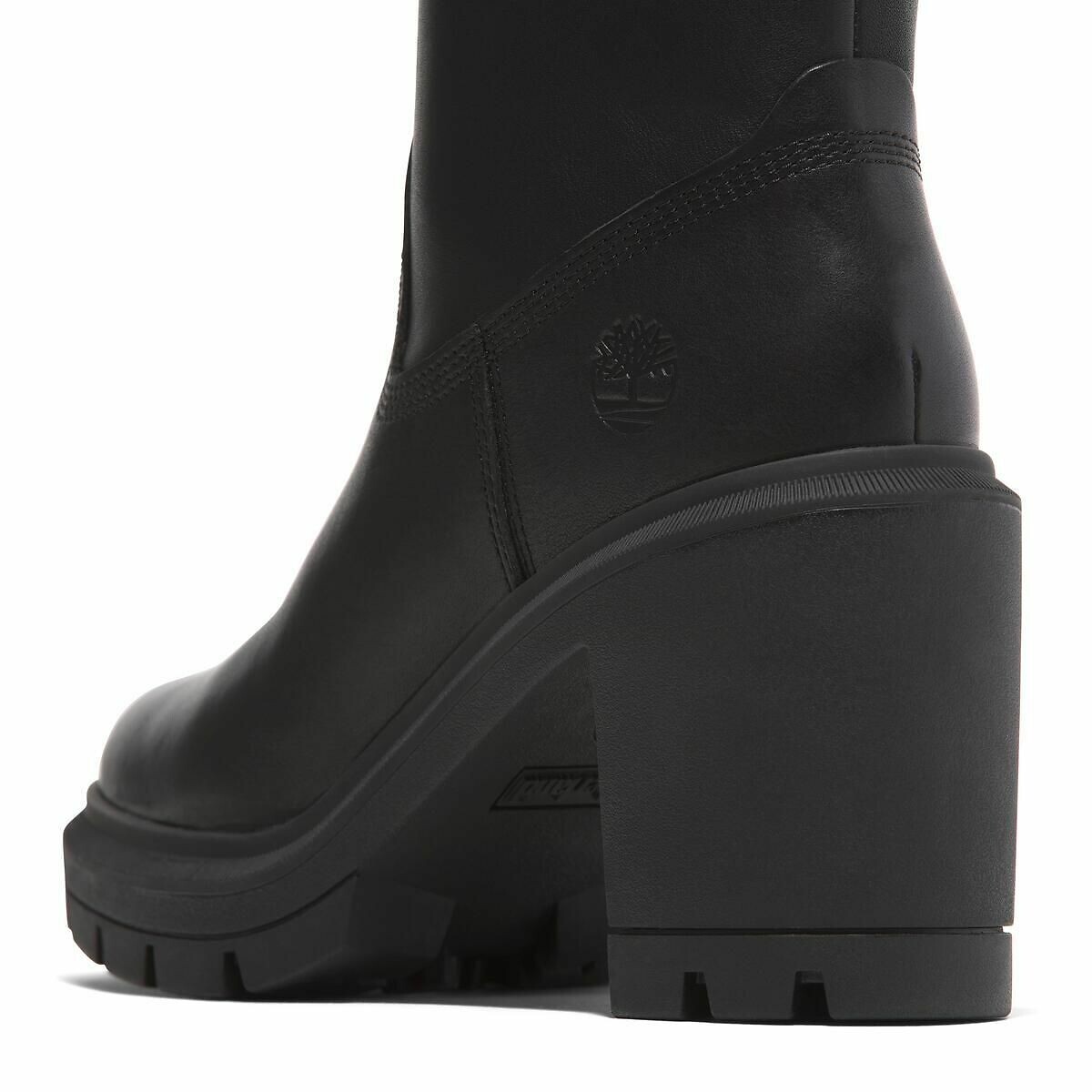 Boots cuir à talon Allington Heights noir, TIMBERLAND