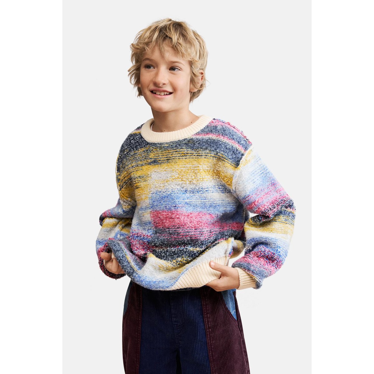 Pull chiné multicolore multicolore, DESIGUAL