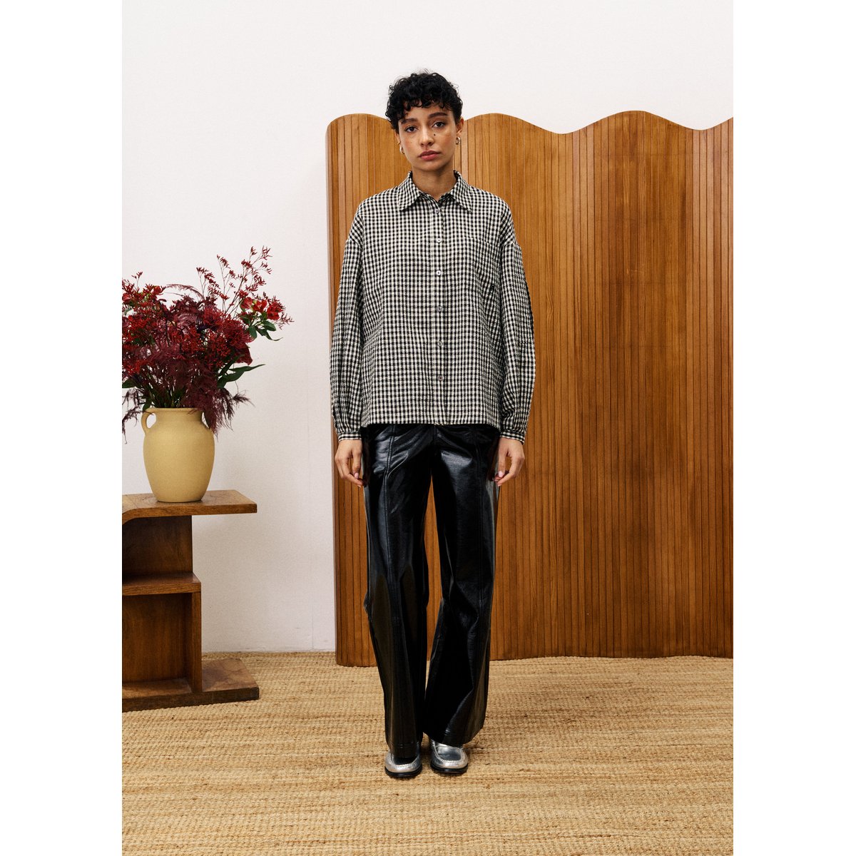Chemise en coton RAVEN noir, FRNCH
