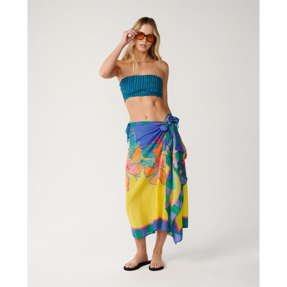 Top brassière BLISS STRIPE SHIIRRED blue, RIP CURL