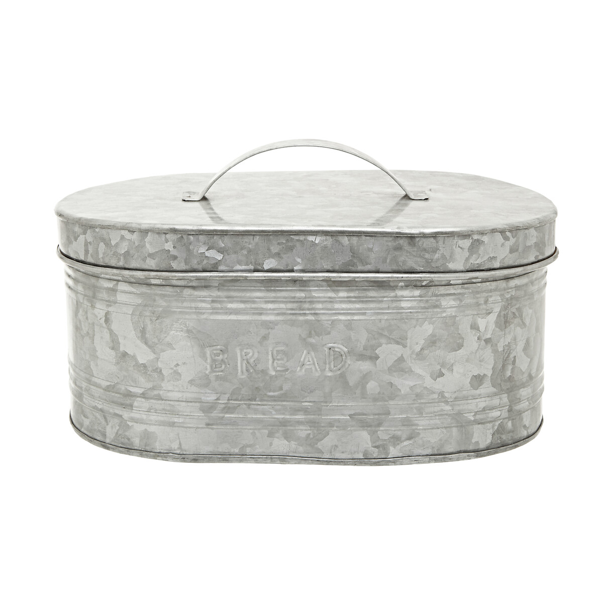 Galvanised Steel Bread Bin silver-coloured, SO'HOME