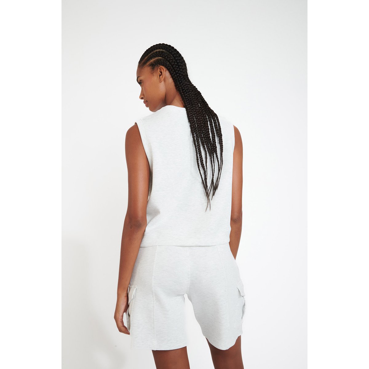 Top Selah - BAYACTIVE gris chiné, BANANA MOON