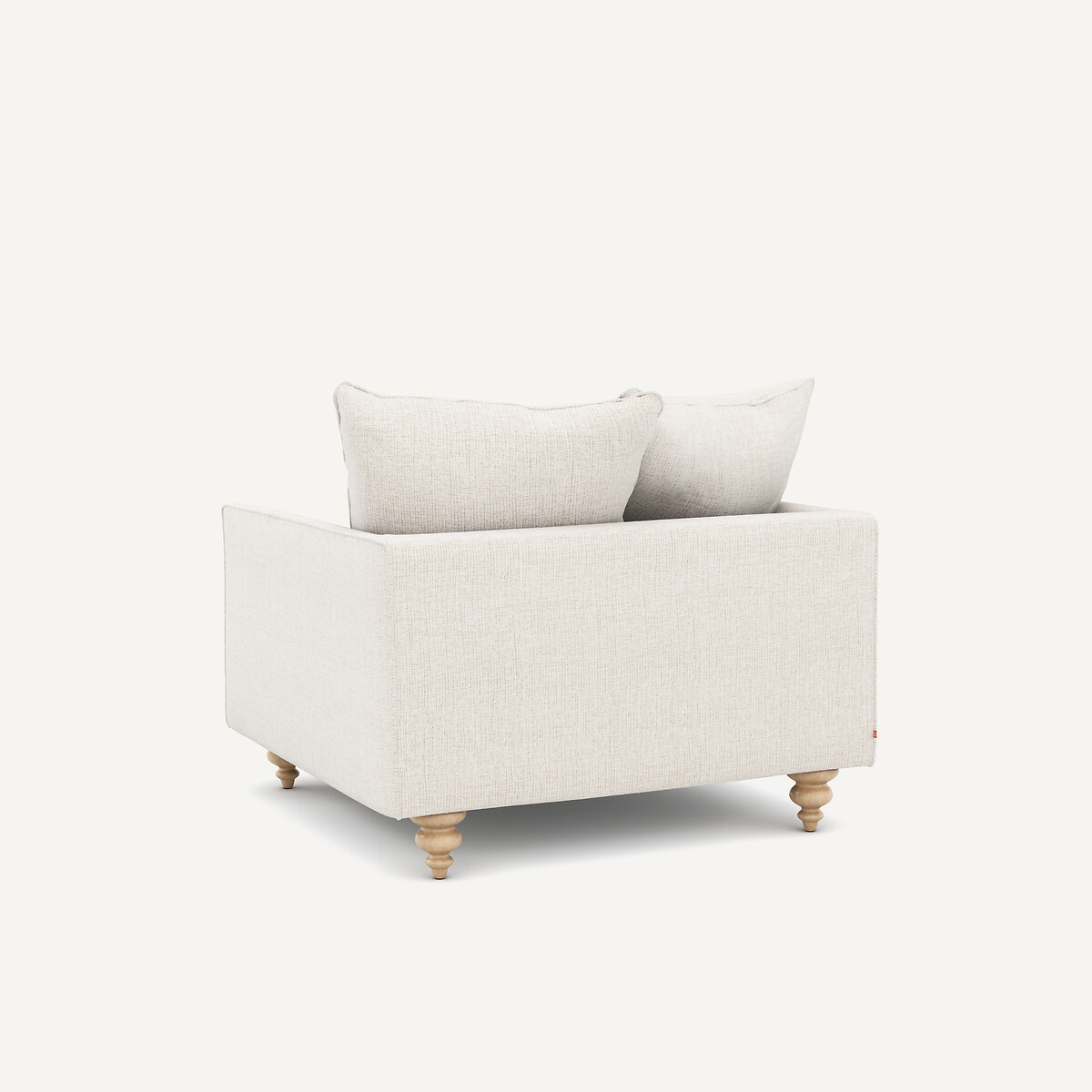 Fauteuil, en toile jaspée, LAZARE naturel, AM.PM