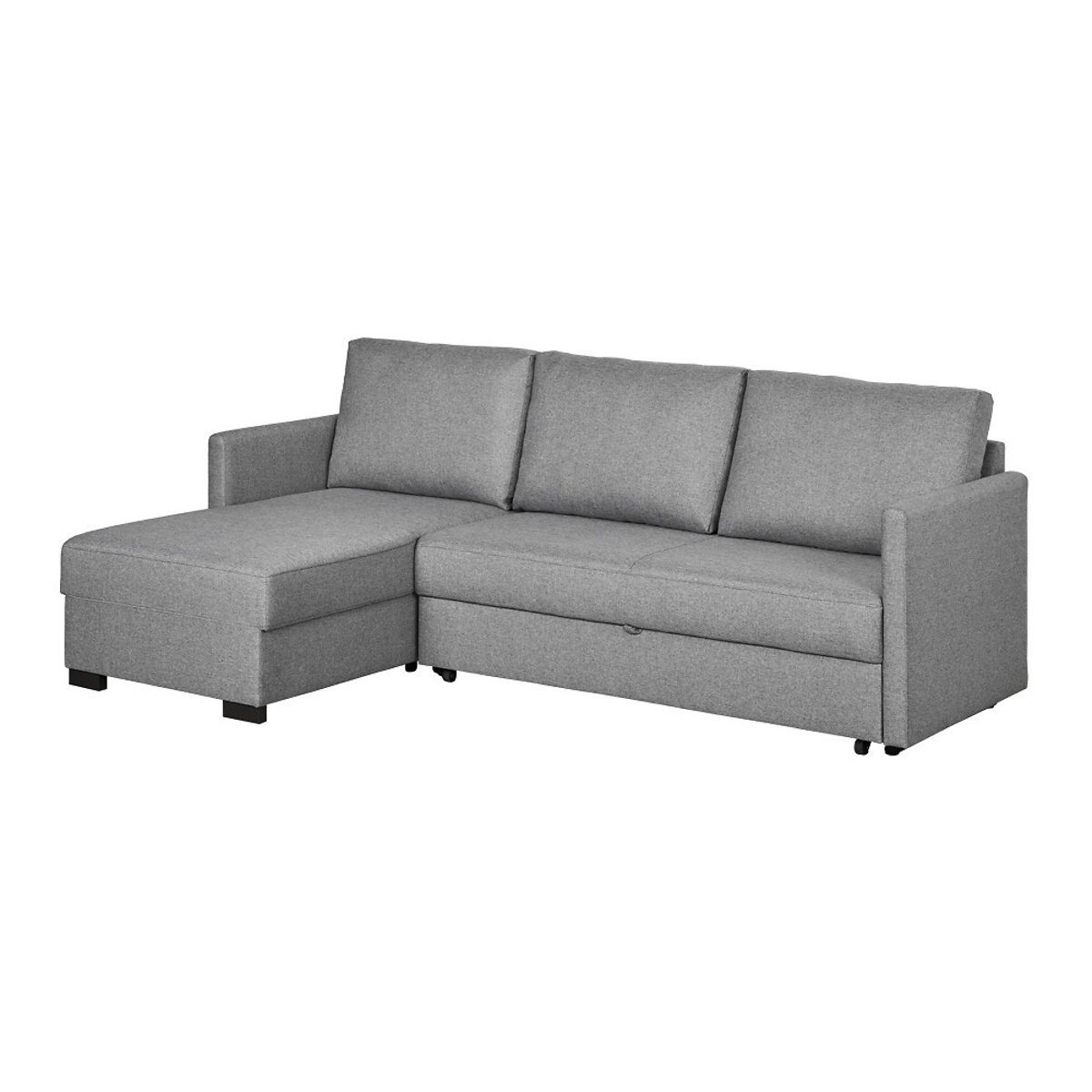 Sofá Justin, Bege, de 3 Lugares reversível, Lourini® cinzento, LOURINI