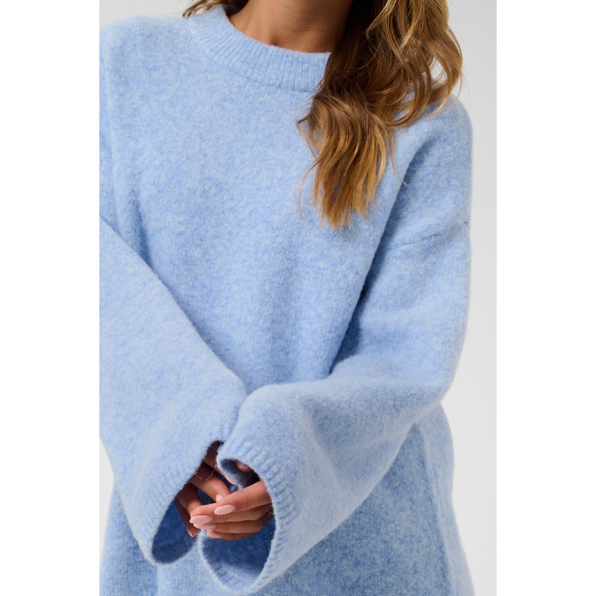 Pullover tricoté bleu provence melange, KAFFE